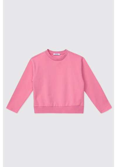 Panço Kız Bebek Bisiklet Yaka Fuşya Elbise 2621gb26010 Pembe