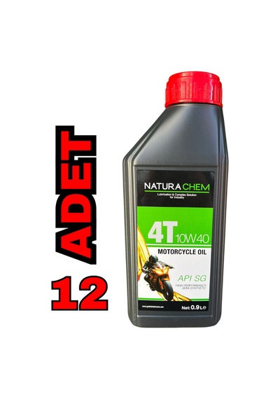 Naturachem 4t 10w-40 Motosiklet Yağı 0.9 Litre 12 Adet