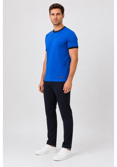 Alexandergardi Yaka Detaylı T-shirt Mavi