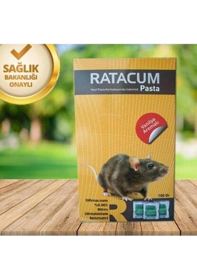 Ratacum Fare Pastası Vanilya Aromalı 100Gr Fare Zehiri