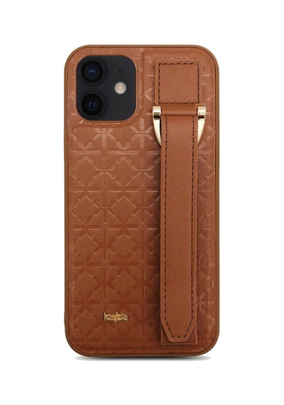 Kajsa Apple Uyumlu iPhone 12 Pro Kılıf Kajsa Neo Clasic Serisi Mono K Strap Kapak ZORE-216634