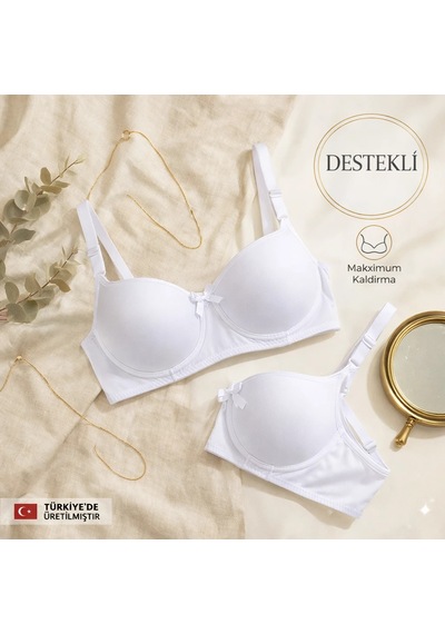 Wınneraın Kadın Beyaz Destekli Dolgulu Balenli Sütyen