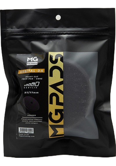 Mg Pads Orbital Ağır Kesim Pasta Süngeri Gri - 97/77 Mm