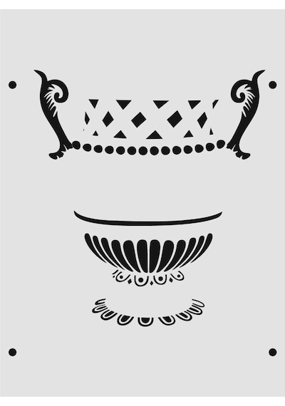 Boyutlu Desen Stencil Şablon 25X35 By-059