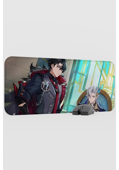 Wriothesley Genshin Impact Anime Gacha V4 - 70x30 Xl Gaming Mouse Pad Fare Altlığı