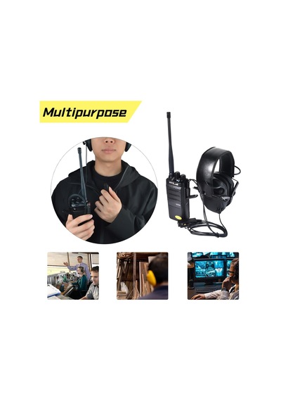 Baofeng Uv5r 888s, Kenwood Radyolar Ve Dahili Mikrofonlu 3.5mm Ses Girişi Arayüzü Kulaklıkları İle Uyumlu Ptt'li P Diğer