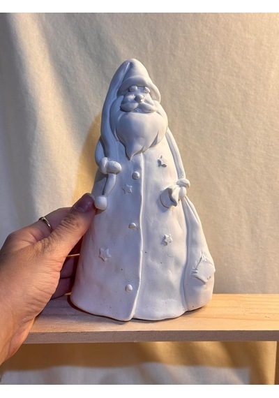 Çantalı Santa Noel Baba Biblo 20 Cm Seramik Dekoratif Figür