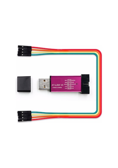 St-lınk V2 Mini -- Stlınk V2 Klon -- Metal Kutu -- Stm32 Arm Jtag Programlayıcı - St Link V2