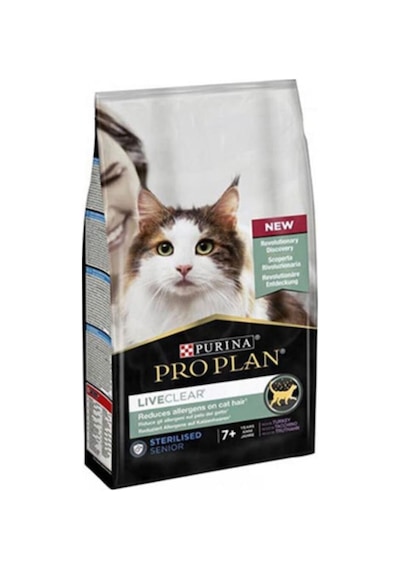 Pro Plan Liveclear 7+ Hindili Alerjen Azaltan Kısırlaştırılmış Yaşlı Kedi Maması 1,4 Kg