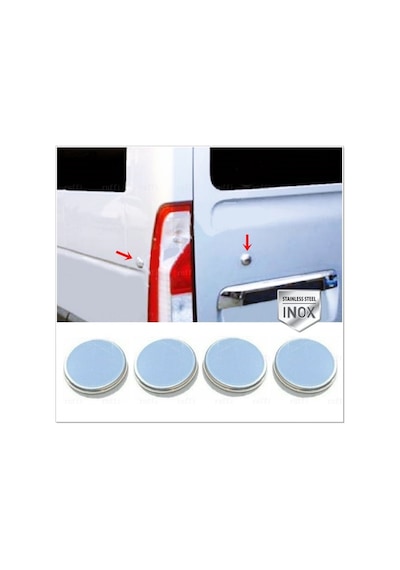 Renault Master Krom Bagaj Kapağı Tapa Kromu 4 Parça 2010 ve Üzeri