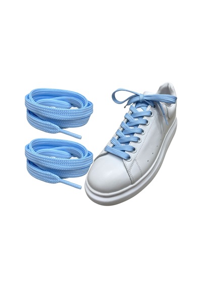 İpekbazaar Exclusice 120 Cm Yassı Spor Ayakkabı Bağcığı, Çift Katmanlı Örgülü Sneakers Bağcık, 1 Çift 001