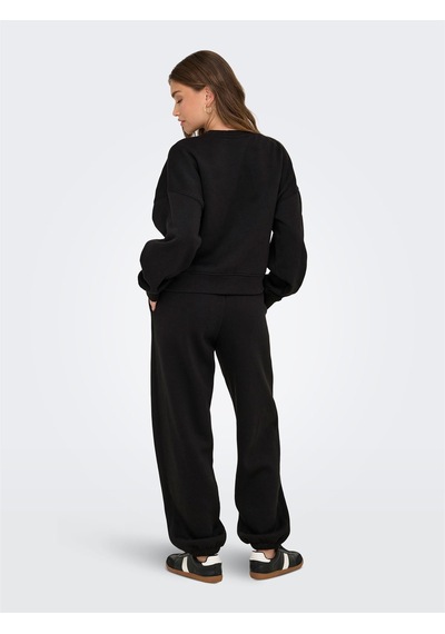 Only Onlbest Lıfe L/s Crew Neck Swt Noos Kadın Black Sweatshirt - 15338727 Siyah