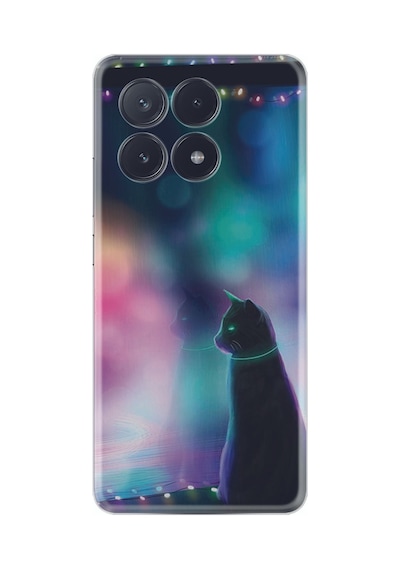 Poco X6 5g Kılıf Silikon Desen Özel Seri Window Cat 1787