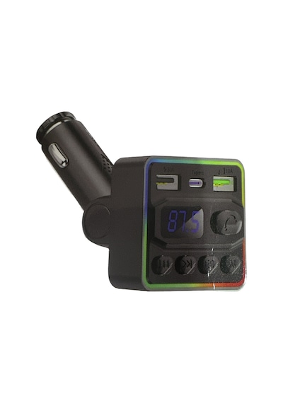 Allison Als-a61 Bluetooth Araç Fm Transmitter Type-c & Çift Usb Şarjlı, Rgb Işıklı Mp3 Çalar