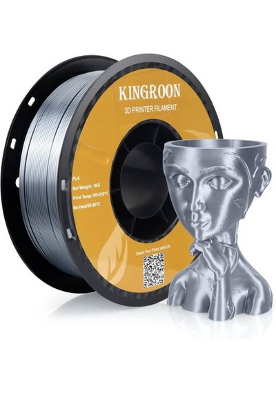 Kingroon Pla Silk Gümüş Filament - 1kg