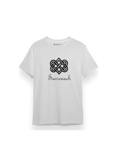 Outlander Sassenach Merch Beyaz Kısa Kol Erkek Tshirt 001