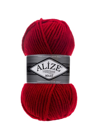 Alize Süperlana Maxi 56 Kırmızı Iplik