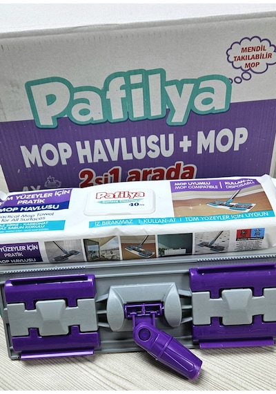 Pafilya Mop Ve Mop Havlusu 2'si Bir Arada Sapı Dahil Değildir