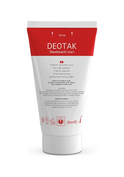 Deotak Classic Koruma 7 Güne Kadar Etkili Hassas Ciltler İçin Kadın - Erkek Kullanım Krem Deodorant 35 ML