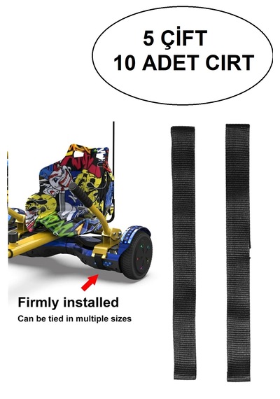Hoverkart Hoverway Tüm Modeller İle Uyumlu Cırt 5 Çift 10 Adet