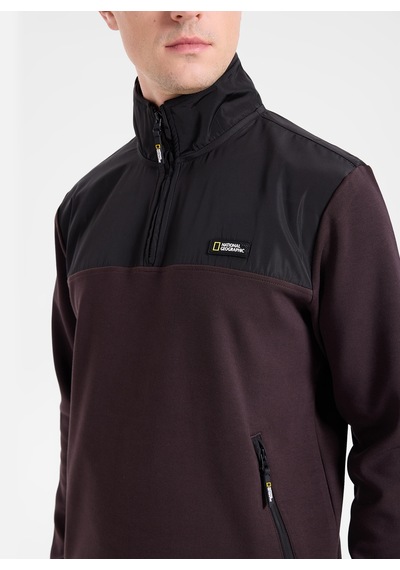 National Geographic N6wm-swt4349 Kahverengi Erkek Sweatshirt Kahve