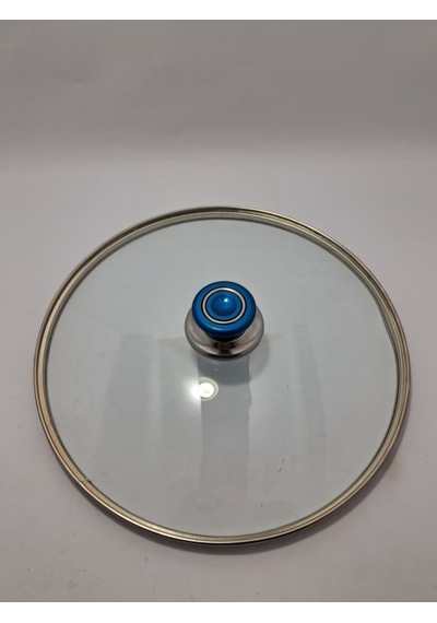 Cam Kapak 30 Cm Ve Parliement Mavi Kulp