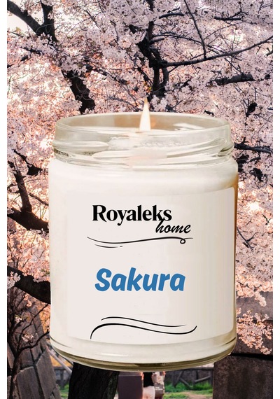 Doğal Özel Seri Kokulu Dekoratif Kavanoz Mum 210 Cc - Sakura - Ryl Çok Renkli