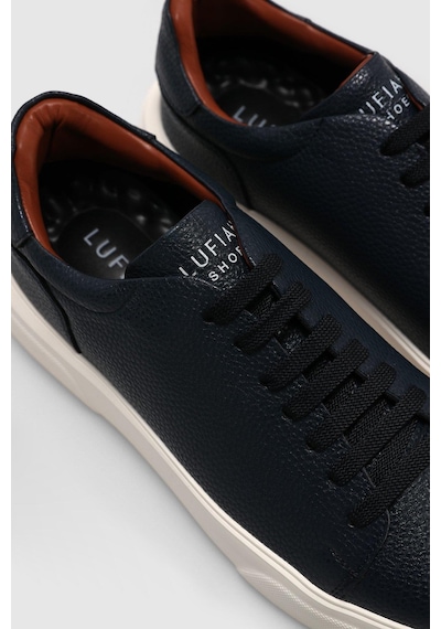 Lufian Tommy Lacivert Erkek Deri Sneaker Lacivert