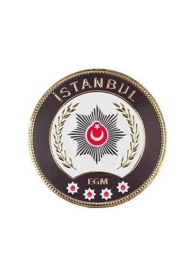 Terrien Özel Seri Üniforma Aksesuarı Göğüs Arması Single Sword Polis Mot Brövesi - Plastik Arma Çok Renkli