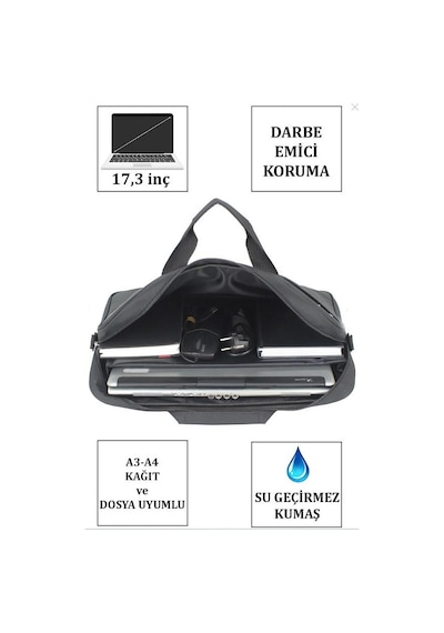 Laptop Çantası 17.3" & 17 Basic Omuz Askılı 8683255011981