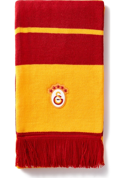 Gsstore Galatasaray 5 Yıldızlı Çocuk Triko Atkı C252203 Sarı - Kırmızı