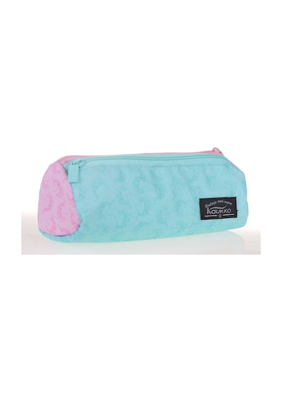 Kaukko Wichlight 3 Bölmeli Turkuaz-Pembe Kalem Çantası