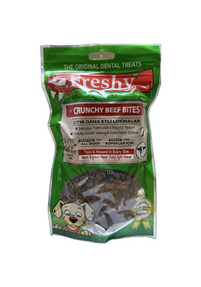 Freshy Çıtır Dana Eti Lokmaları Köpek Ödülü 30 Adet 100gr