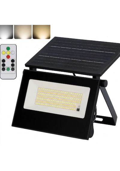 60 Watt Solar Led Projektör - Güneş Enerjili Solar Bahçe Lambası İp67