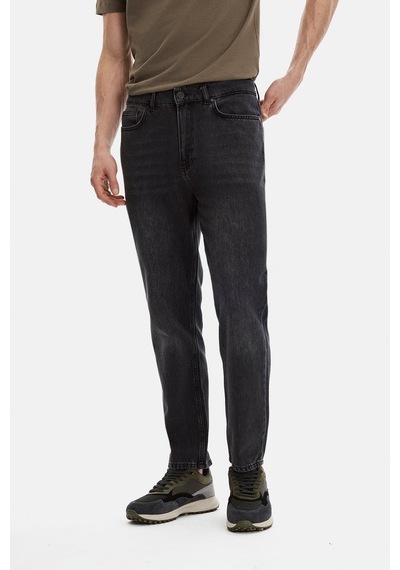 Backandbond Siyah Tapered Fit Denim Pantolon Çok Renkli
