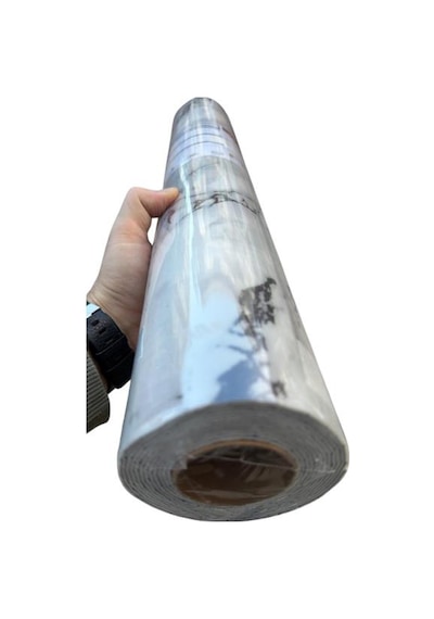 60cmx300cm Tek Parça Yapışkanlı Rulo Mermer Desenli Duvar Paneli Kağıdı Silinebilir Tx-015-maxi Açık Gri