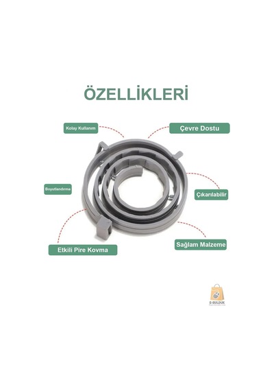 Köpek Anti Pire Kene Önleyici Tasma- Pire Önleyici -kene Önleyici 63 Cm Çok Renkli