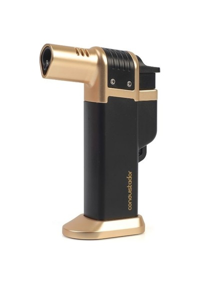 Conquistador 1li Torch Siyah/altın Metal Puro Çakmağı 8006ct