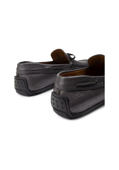Deery Hakiki Deri Gri Erkek Loafer Ayakkabı Gri (539892114) Gri