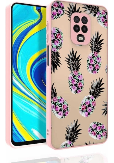 Xiaomi Redmi Note 9 Pro Kılıf Desenli Kamera Korumalı Parlak Zore Nora Kapak NO1