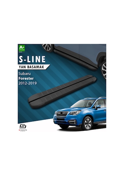 S-dizayn Subaru Forester 4 S-line Siyah Yan Basamak 183 Cm 2012-2019 A+ Kalite