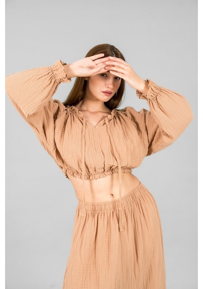 Reglan Kol Crop Camel