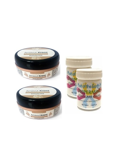 Three Brand 50ml Arnavut Aklık Kremi 2 Adet+foot Care Cream Cooling Peppermint 50 Ml Ayak Bakım Kremi Nane Ferahlığıvekokusu 2 Adet