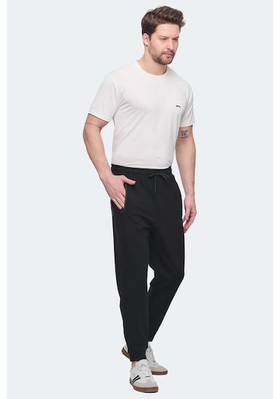 Slazenger Ofer In Erkek Fermuar Cepli Siyah Eşofman Altı Siyah