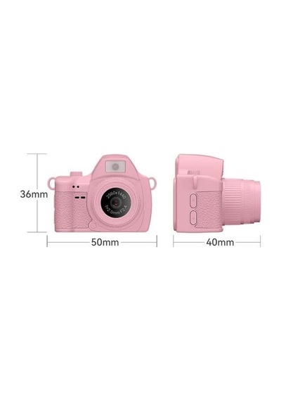 Torima Dijital Fotoğraf Makineleri Video Mini Kamera 2k Video 128gb Destekli Cmr42 Pembe