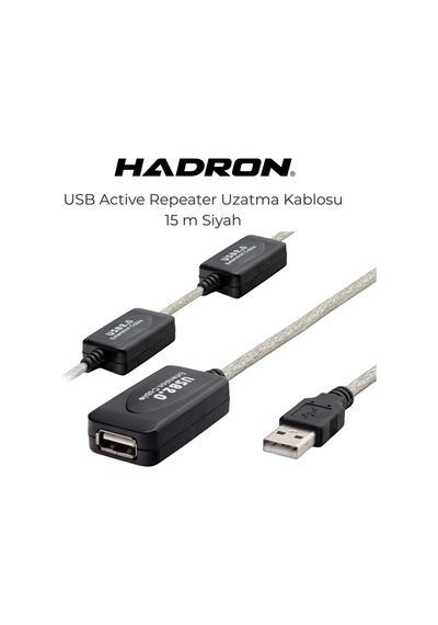 Hdx7537 Usb M To Usb F Uzatma Kablo 15m Sılver