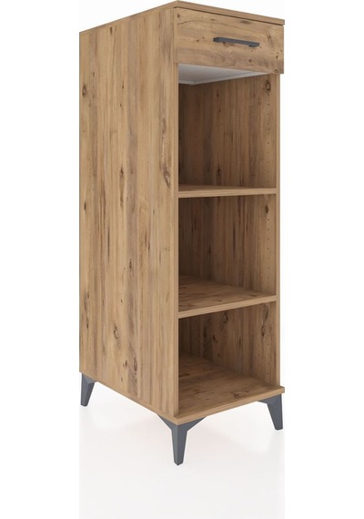Kronos Dolap 2 Raflı Tek Çekmeceli 44x59x134 Çam-çam Atlas Çam