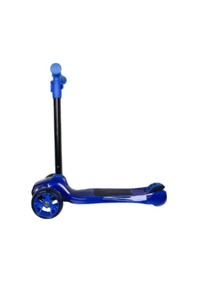 Hattrıcık Scs140 Mavi Çocuk Scooter - Işıklı Silikon Tekerlekli, Ayarlanabilir Boyu, Kolay Katlanabilir Pratik Scooter