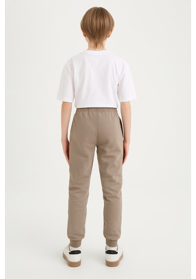 Ahengim Erkek Çocuk Basic Jogger Paça Okul Eşofman Altı Ak-2350 Bej