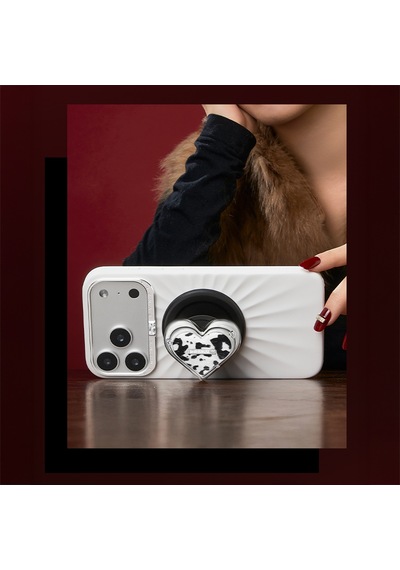 Pynana Amourwild Serisi Magnetik Ring Stand Telefon Tutucu Gümüş